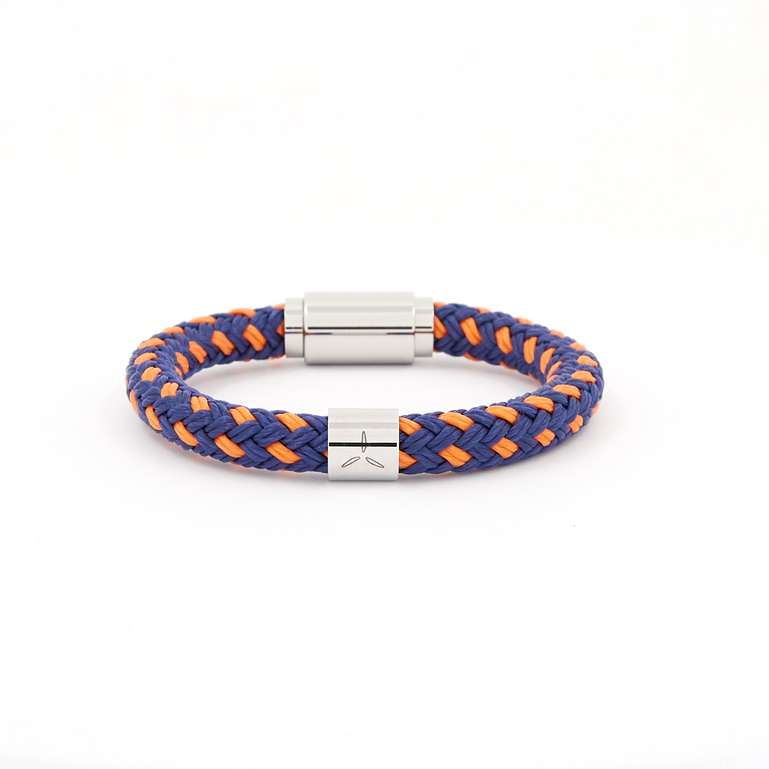 Wing Swirl rope bracelet - silver