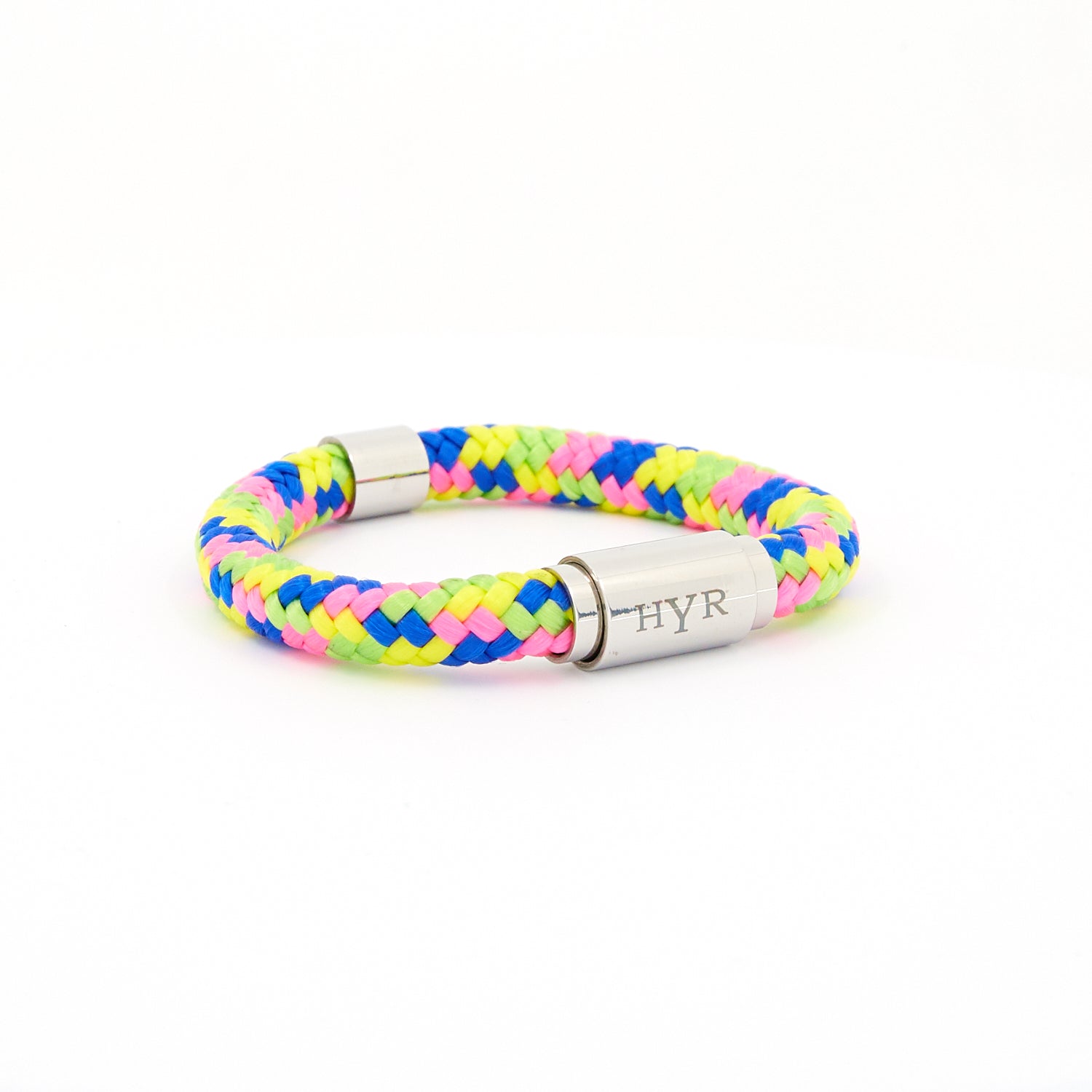Rainbow dream rope bracelet - silver