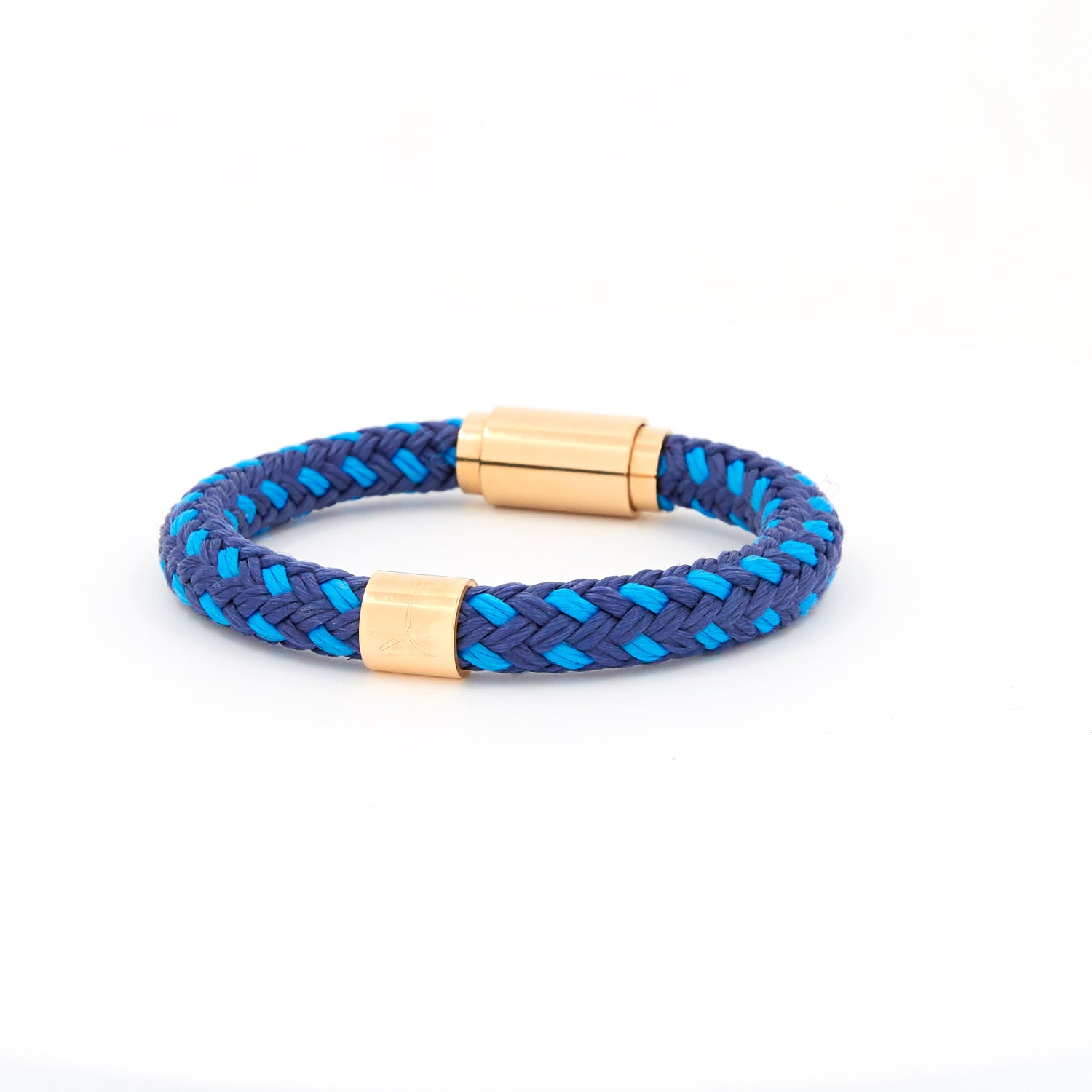 Navy Racer rope bracelet - gold