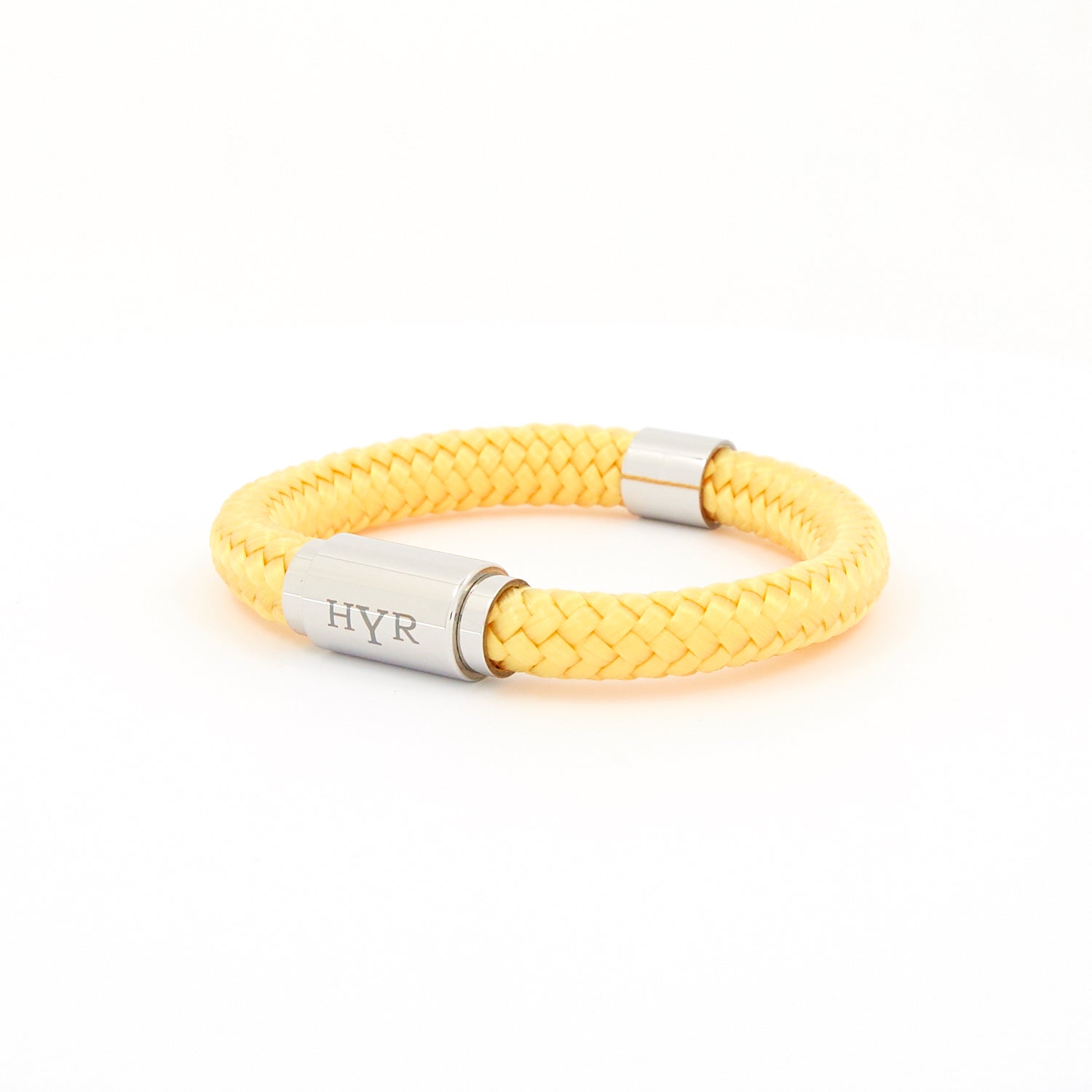 Yellow Temptation rope bracelet - silver