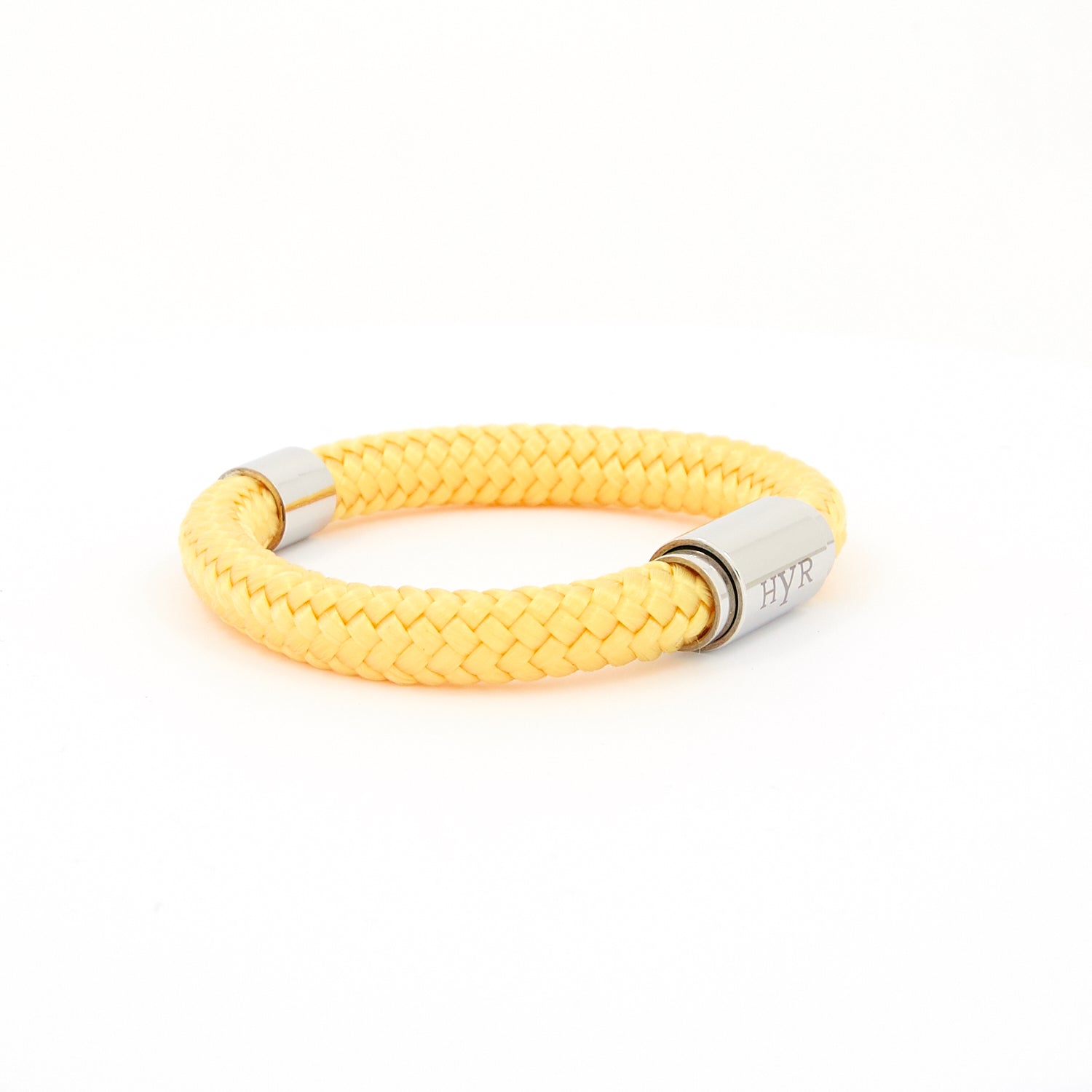 Yellow Temptation rope bracelet - silver